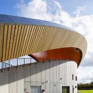Tribune du stade Salif Keita, Cergy, Val d'Oise, B+C architecte