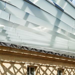 Création d'une verrière au-dessus d'une cour de l'hôtel de la Marine, Paris, Hugh Dutton Architecture